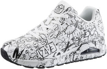 Skechers UNO-PROCESS SKETCH Sneaker coolem Sketchprint schwarz wei&szlig;