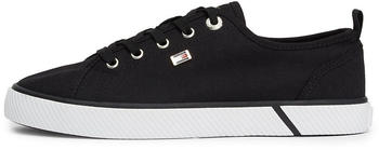 Tommy Hilfiger Enamel Flag Canvas Trainers Women (FW0FW08063) black