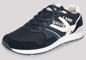 Camp David Sneaker im Retro Look Logo Artworks blau navy