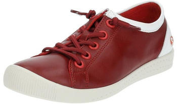Softinos Leder Sneaker rot weiß