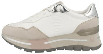 Bagatt Sneaker weiß-multicolor Leder Rauhleder kombiniert