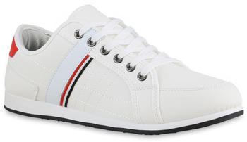 VAN HILL Sneaker Low bequeme Schnürer Schuhe 840515 weiß