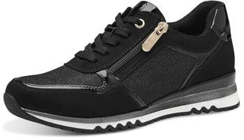 Marco Tozzi Sneaker flach Glitzer Vegan schwarz