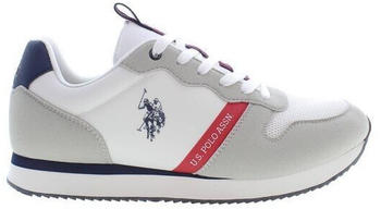 U.S. Polo Assn. Sneakers weißer technischer Stoff Laufsohle