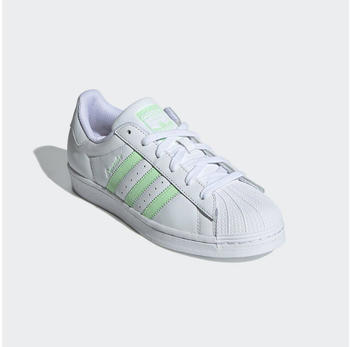 Adidas SUPERSTAR Sneaker weiß cloud white semi green spark