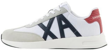 Armani Exchange Dusseldorf Contrast Logo Sneaker op white grey