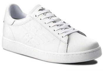 Emporio Armani EA7 Unisex Leder Sneaker weiß