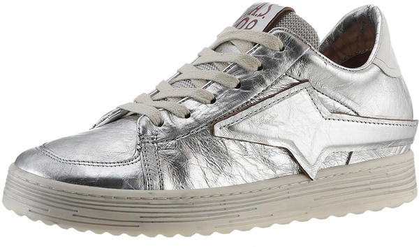 A.S.98 Sneaker im Metallic-Look silberfarben weiß