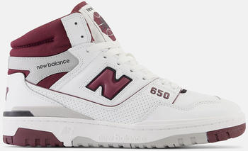 New Balance BB650 white/burgundy/raincloud