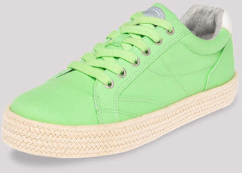 Soccx Canvas Plateau Sneaker Textilgeflecht fresh lime