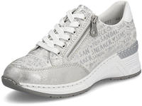 Rieker Sneaker mit Lettern bedruckt, Freizeitschuh, Halbschuh, Schn&uuml;rschuh