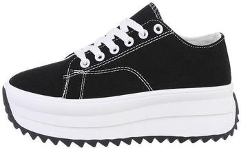 Ital Design Freizeitschuhe Sneakers Low LT230-2- schwarz weiß