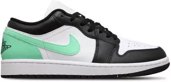 Nike Air Jordan 1 Low white/black/green glow