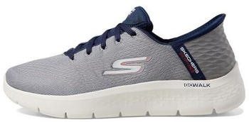 Skechers GO WALK Flex - New World (216505) grey/navy blue