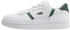 white/dark green