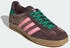 Adidas Gazelle Indoor dark brown/glow pink/court green