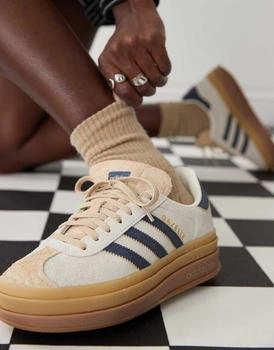 Adidas Gazelle Bold W cream white indigo beige