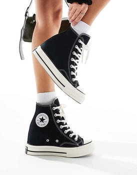 Converse Chuck 70 Sneaker schwarz Keilabsatz