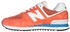 New Balance U574V2 Leder Turnschuhe 574 orange