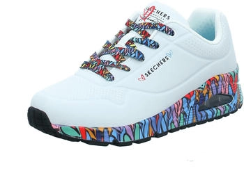 Skechers UNO RAVAGED LOVE Damen Sneaker weiß