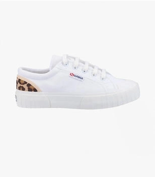 Superga Stripe Pad Leopard Damen Sneaker weiß leopard