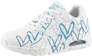 Skechers UNO-SPREAD THE LOVE Wedgesneaker wei&szlig; t&uuml;rkis