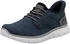 Rieker Slip-On Sneaker dunkelblau grau