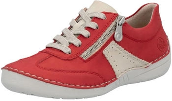 Rieker Sneaker 0 rot Kunstleder