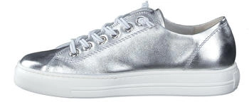 Paul Green Low Sneaker silber metallisch Elastikschn&uuml;rung