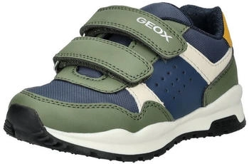 Geox Sneaker gr&uuml;n blau Lederimitat Textil