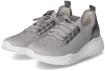 Gabor Sneaker Damen silber Mesh Stretch Wechselfu&szlig;bett