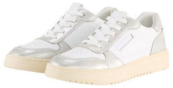 Tom Tailor Sneaker Kunstleder silber weiß