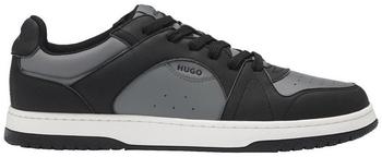 HUGO Lowtop Sneakers Kunstleder Hadrian Tenn sfpuny 50541700 schwarz grau