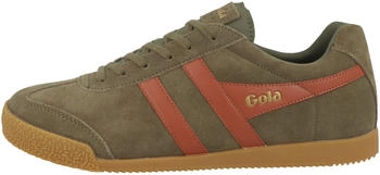 Gola Herrier Suede khaki orang sportlicher Schn&uuml;rer