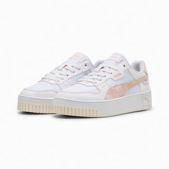 Puma Carina Street Lux Crafted Flowers Plateau Sneaker 01 puma wei&szlig; rose quartz
