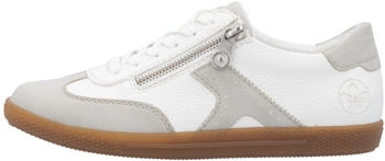 Rieker Sneaker Halbschuh wei&szlig; grau L9700-80