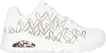Skechers Uno Golden Heart Sneaker in weiss rose