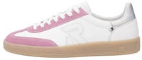Rieker W2200-86-42, Rieker Sneaker San Diego (Glattleder) weiss/rosa Damen, Gr&ouml;&szlig;e