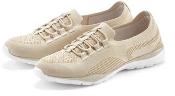 Lascana Sneaker Slipper leichtes Meshmaterial VEGAN beige