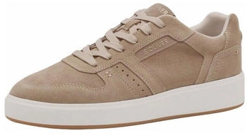 S.Oliver Leder Synthetik Sneaker taupe