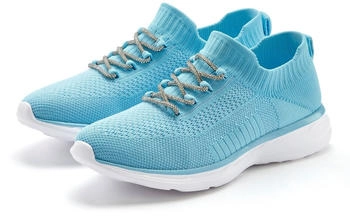 Lascana Sneaker Glitzerschnürung blau hellblau