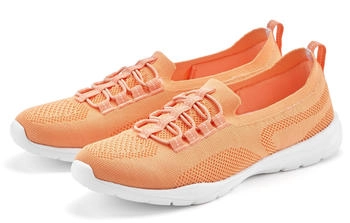 Lascana Sneaker Slipper leichtes Meshmaterial vegan orange hellorange