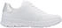 Rieker Damen Low Sneaker weiß Glattleder