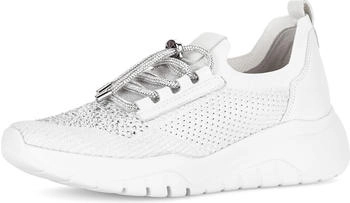 Gabor Damen Low Sneaker weiß Leder Textil Mix