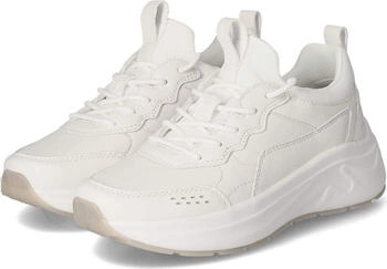 Salamander Damen Low Sneaker Weiß Glattleder Textil Mix