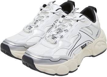 Buffalo Sneaker silbergrau schwarz weiß