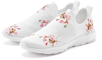 Lascana Sneaker blumigem Muster vegan