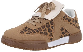 Ital Design Low-Top Sneaker Lochschnürung Ital-Design 7826 beige