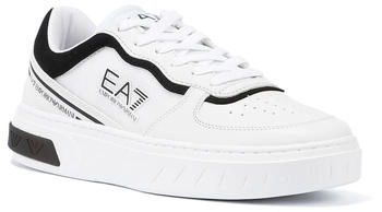 Emporio Armani Premium Court Herren Sneaker weiß schwarz
