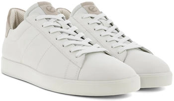 Ecco Sneaker Street Lite Premium-Leder und Wildleder weiss
